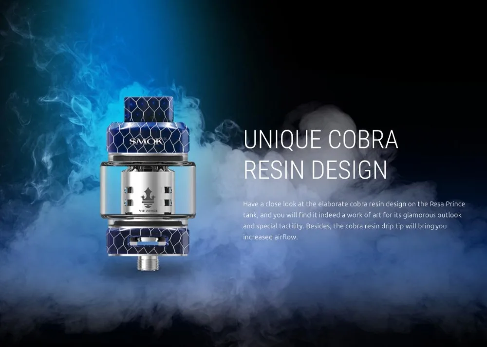 SMOK Resa Prince Tank 7,5 мл электронная сигарета испаритель распылитель с V12 принц ядро сопротивление катушки VS TFV16