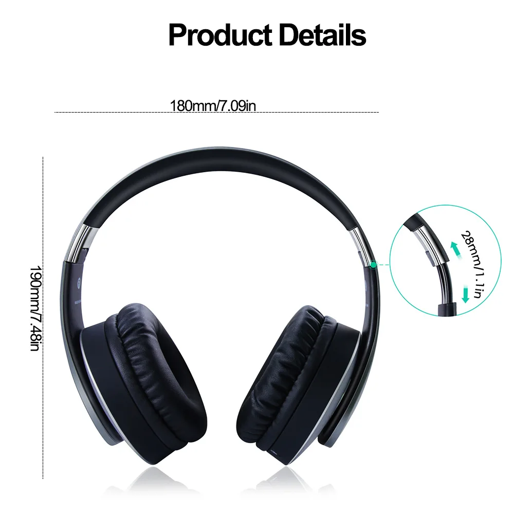 AlWUP за ухо беспроводной наушники Bluetooth Mp3 плееры с микрофоном беспроводные