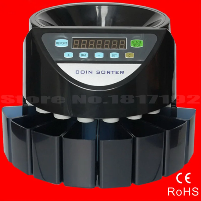 Электронный счетчик монет сортировщик SE 900 Счетная машина для большинства стран