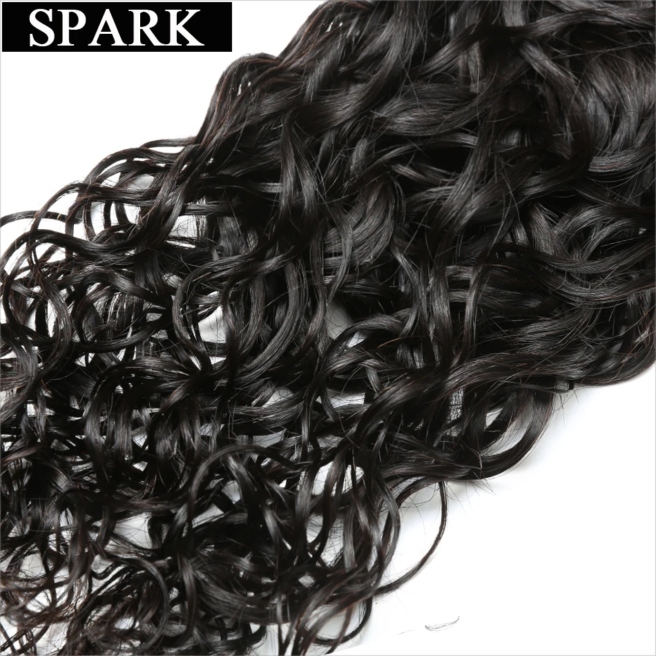Spark Hair бразильская холодная завивка может купить 3 или 4 шт человеческие волосы переплетения пучки натурального цвета "-26 remy волосы для наращивания не линяет