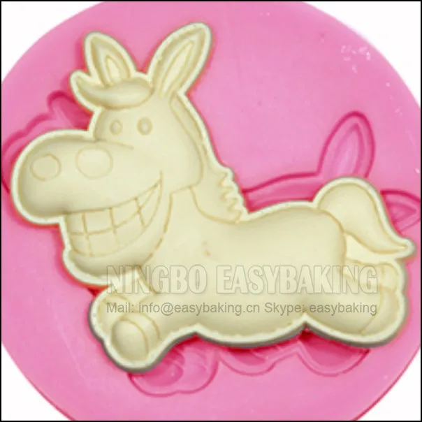Милые животные Ослик силиконовые формы для украшения торта силиконовая форма