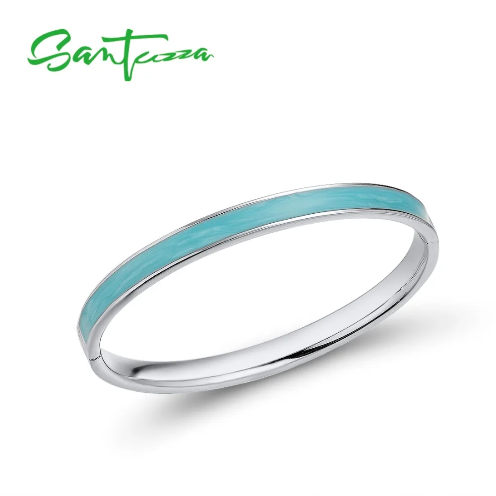 SANTUZZA, женский браслет, простой, лаконичный, многоцветный, эмаль, браслет, высокое качество, вечерние, модные ювелирные изделия ручной работы