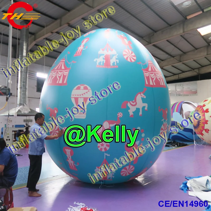 Быстрая доставка красочные надувные пасхальные яйца гелиевые воздушные шары с