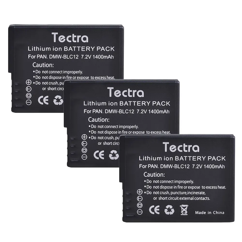 3 batteries DMW-BLC12 BLC12E BLC12PP DMW BLC12 батарея+ двойное зарядное устройство для Panasonic Lumix FZ1000, FZ200, FZ300, G5, G6, G7, GH2, DMC-GX8 Bateria - Цвет: 3 batteries