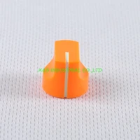 10pcs colorful rotary control vintage plastic orange knob 16x15mm for guitar 6 35mm shaft amp parts