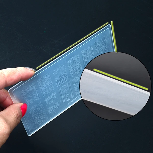 1 шт. пластины для штамповки ногтей пластиковая пластина кружевная Цветочная