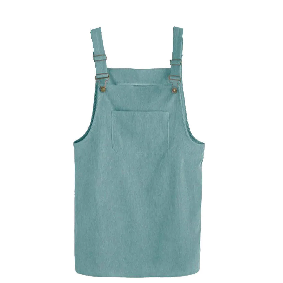 FTFX8083 light green Новинка, Осеннее женское платье на бретельках, Бандажное винтажное платье, Повседневный Сарафан для девочек, корейские платья средней длины, вельветовые сарафаны для колледжа - Цвет: FTFX8083 light green