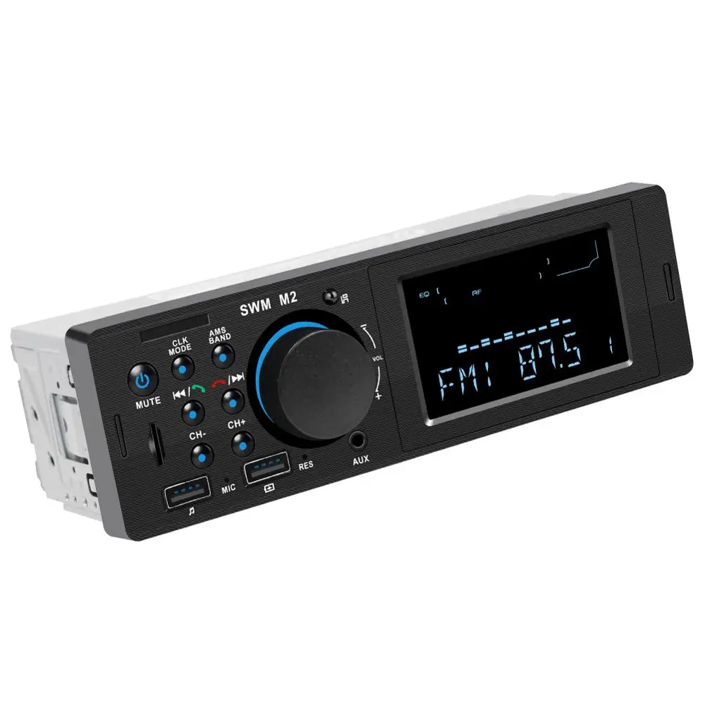 1 Din автомобильный стерео MP3 музыкальный плеер fm радио Bluetooth 4 0 Поддержка TF карты AUX