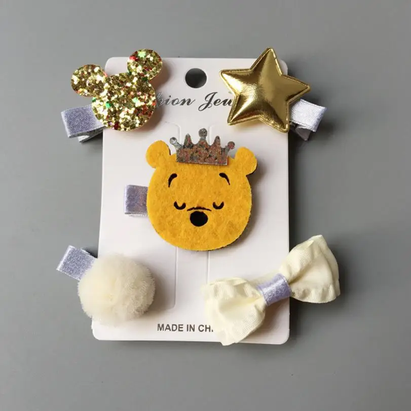 Модная шпилька для волос, новые прекрасные заколки-бантики для волос, детский бант, головной убор с цветами, безопасные заколки, головной убор для девочек, аксессуары для волос TZ9