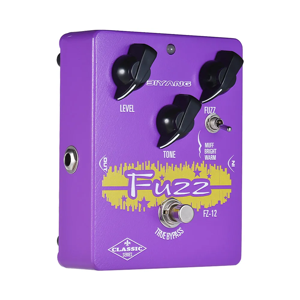 BIYANG FZ 12 гитарный эффект педаль Классическая серия аналоговый Fuzz3 режимы истинный