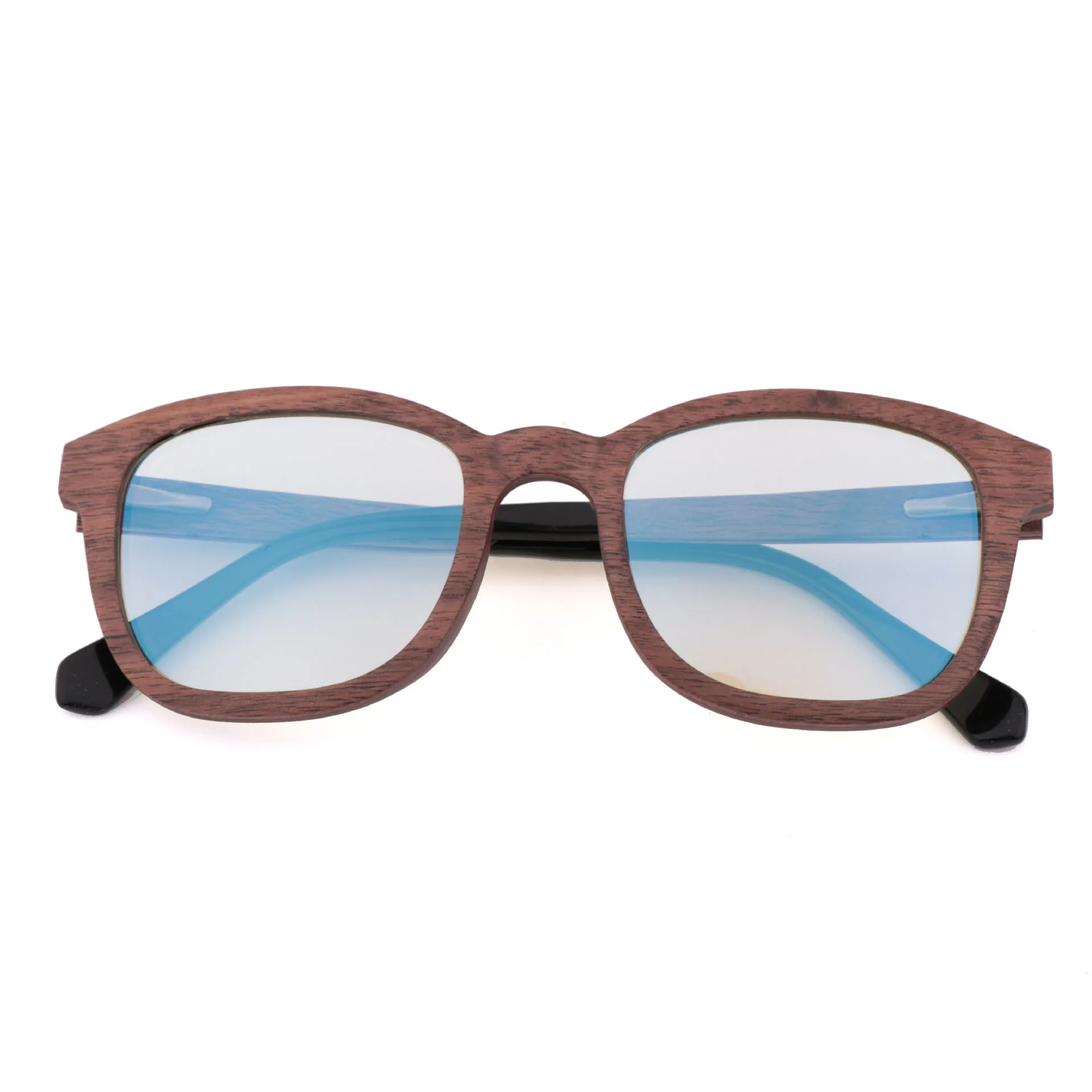 Анти-синие компьютерные очки деревянная оправа для мужчин и женщин деревянная оптическая оправа ручной работы высокое качество - Цвет оправы: 132mm walnut
