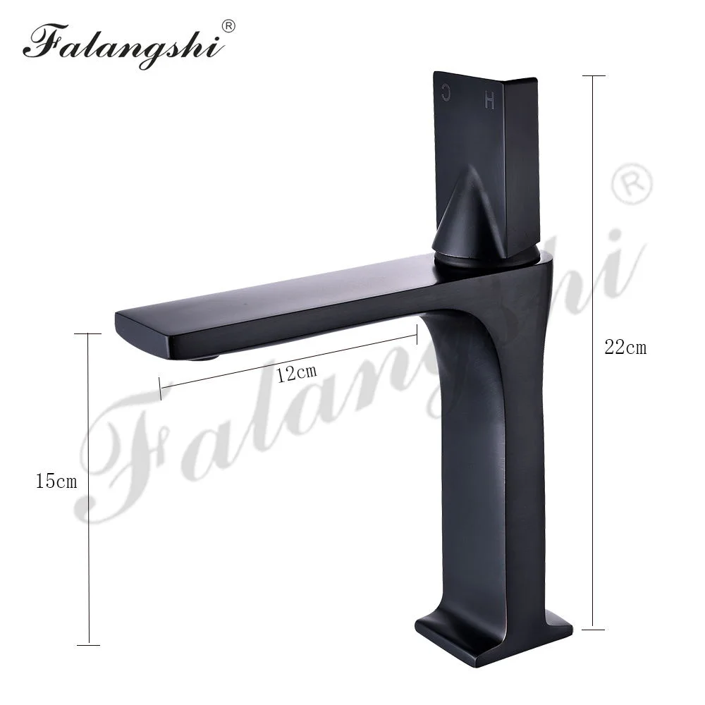 

Bathroom Faucet Black Single Handle Hot Cold Switch Water Mixer Taps Wash Basin Bathroom Deck Mounted Basin Faucet WB1010