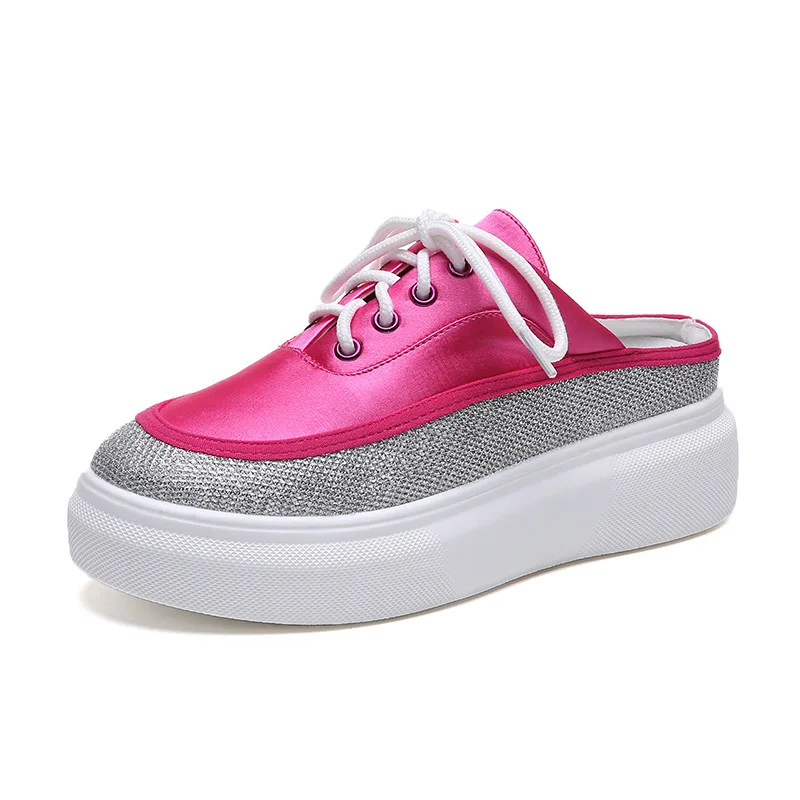 Женская обувь на плоской подошве белая повседневная в Корейском стиле без пятки