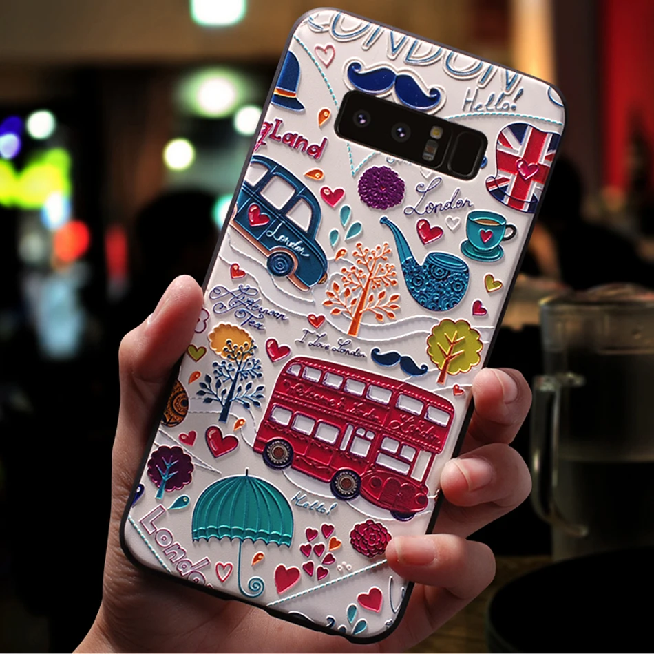 YonLinTan роскошный чехол, чехол, чехол для samsung galaxy note 8 note8 задняя крышка телефона 3D etui Капа милый