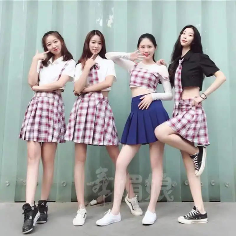 Kpop Корейская сценическая одежда для пения знаменитостей Женская Студенческая