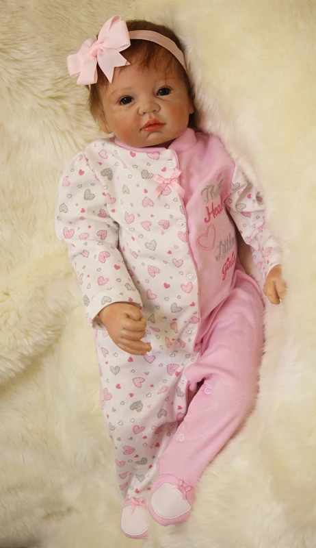 

22inches Reborn Dolls Kid's Toys Cute Princess bebe dolls reborn Boy Girl Brinquedos Gifts Baby Accompany Toys Enlightenment Do