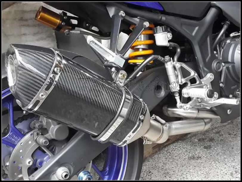 MT03 Akrapovic глушитель выхлопной трубы мотоцикла полная система скольжения на переднюю ссылку трубы для Yamaha YZF R3 R25