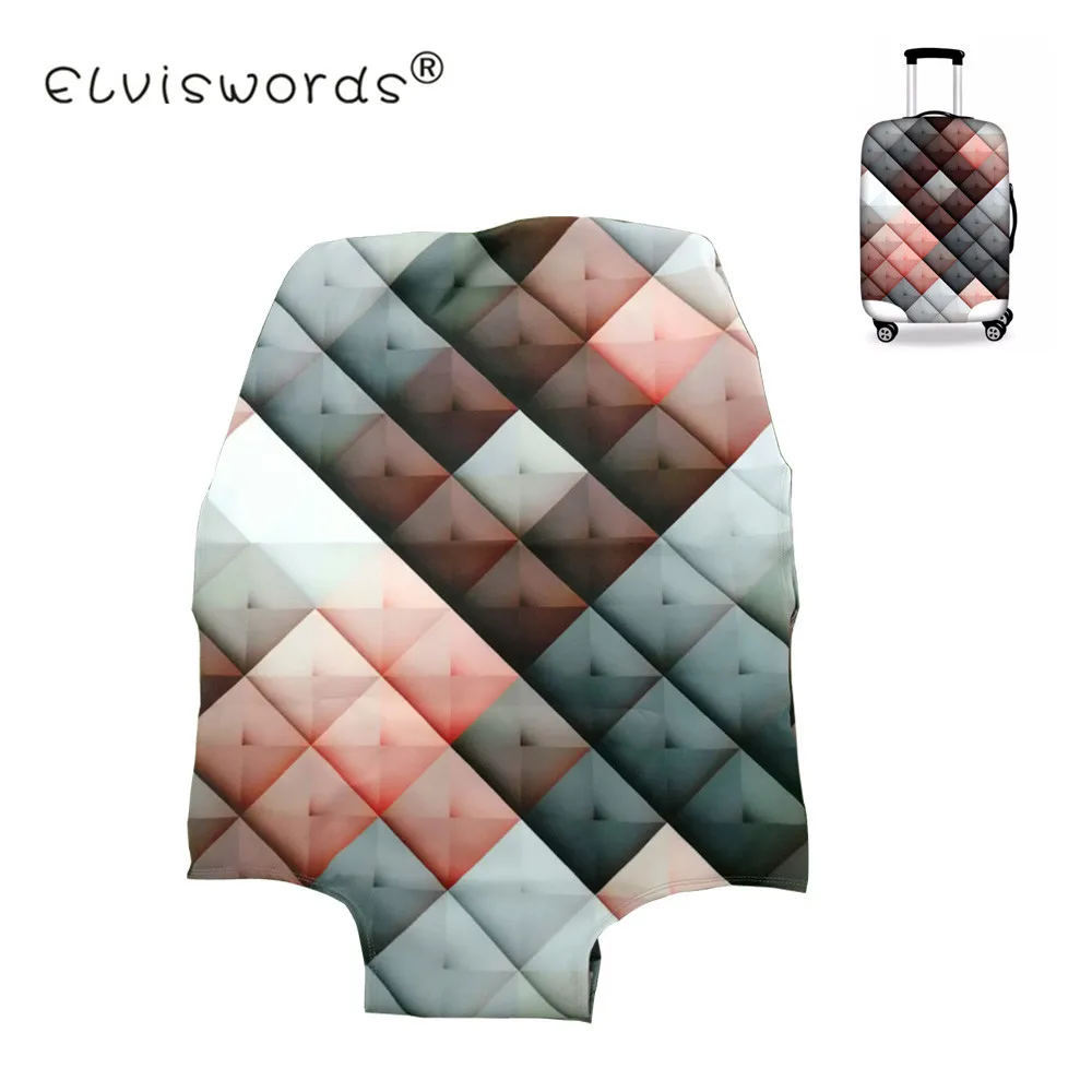 ELVISWORDS утолщенный защитный чехол для чемоданов 18-30 дюймов, чехлы на колесиках, водонепроницаемые эластичные чемоданы, пылезащитные дождевые чехлы