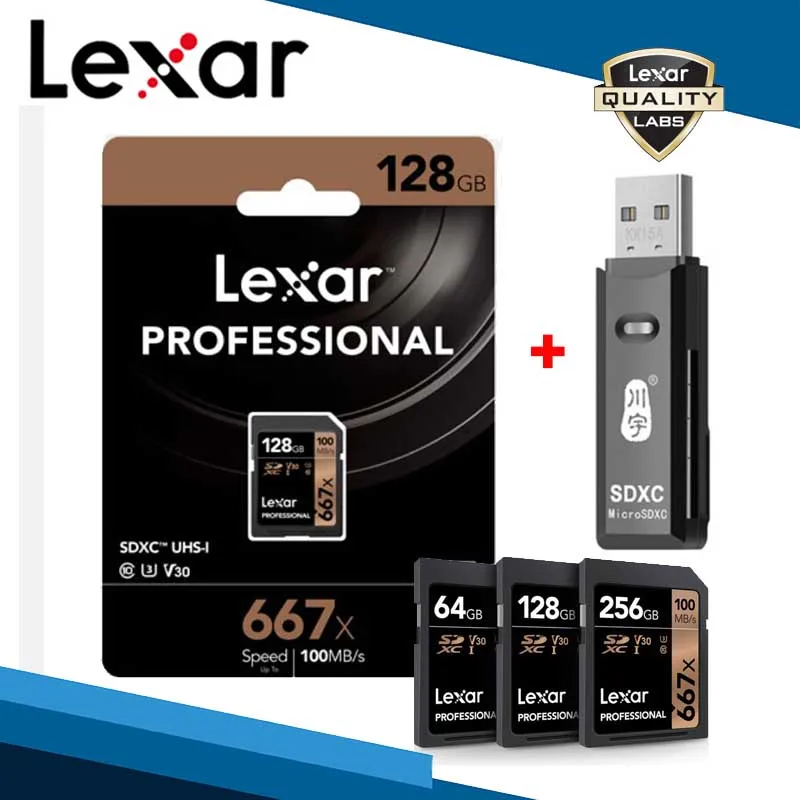 Карта памяти Lexar 128 Гб Micro SD SDXC UHS I USB 2 0 256 ГБ высокоскоростная флеш карта класса 10 U3