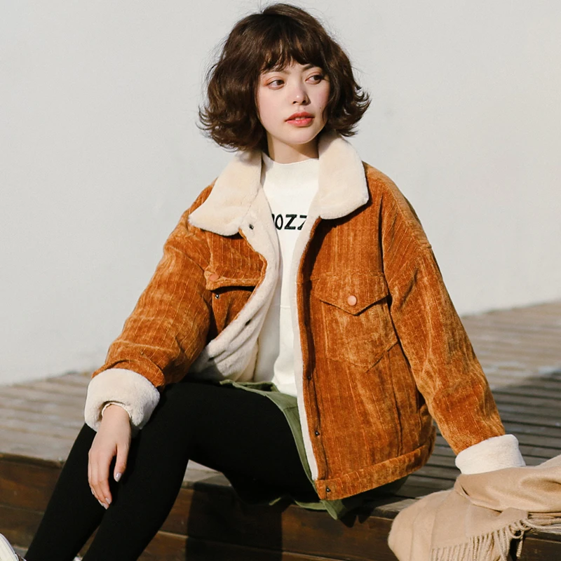 Женская Базовая куртка 2020 модная короткая зимняя женское утепленное хлопковое