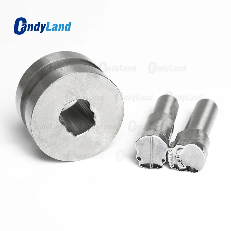 

CandyLand Skull Milk Tablet Die 3D Punch Press Mold Candy Punching Die Custom Logo Calcium Tablet Punch Die For TDP5 Machine
