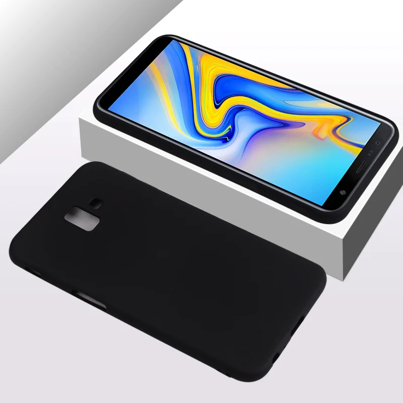 Мягкий чехол для samsung Galaxy J6 плюс силиконовая задняя крышка телефона + SM-J610F ТПУ