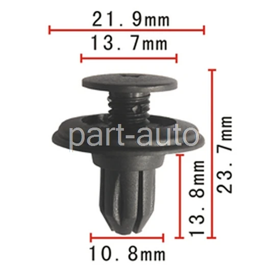 100x OEM Пластиковый Винт заклепки зажим подходит для Nissan 86 + 01553 03101 0155303101|fastener rivet|rivet
