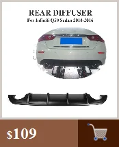 PP передний бампер задний бампер exhuast наконечники обвес подходит для Infiniti Q50 автомобильные аксессуары