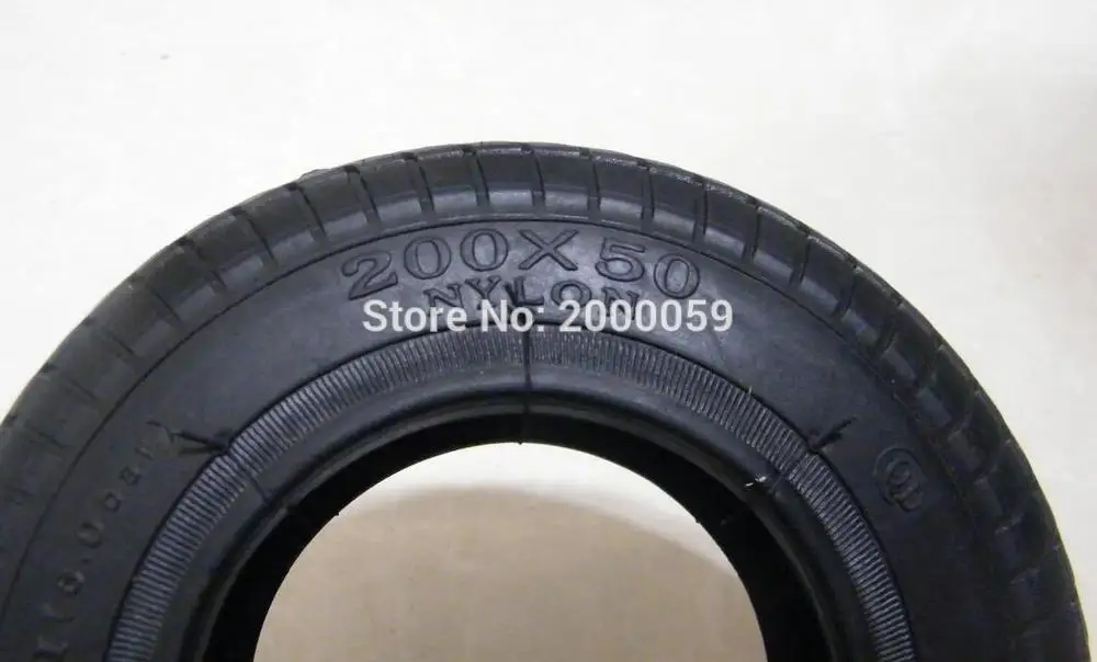 Шина + внутренняя трубка 200x50 изогнутый клапан для чоппера и скутера Go Kart