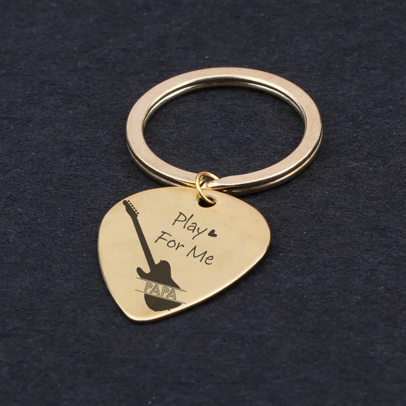 Трендовая ручная стемодная игра для меня папа гитара выбор брелок подарок на