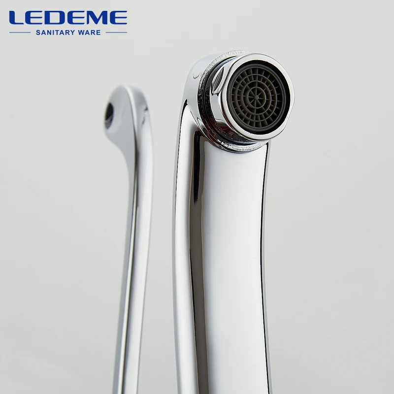 LEDEME Смеситель для кухни с гайкой латунь Цвет: хром L4579 2|torneira cozinha|hot kitchenkitchen tap |