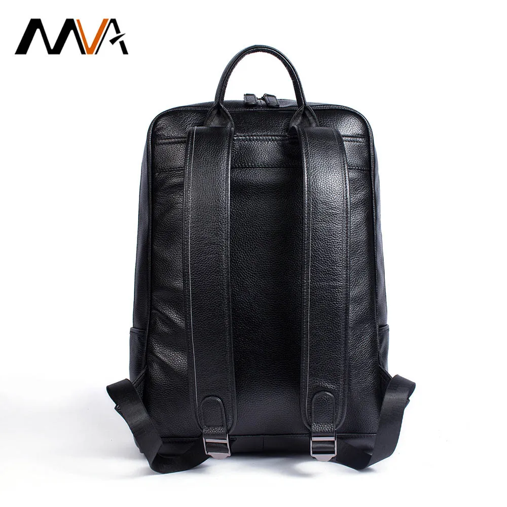 MVA Женский Мужской рюкзак из натуральной кожи школьные сумки модные мужские для