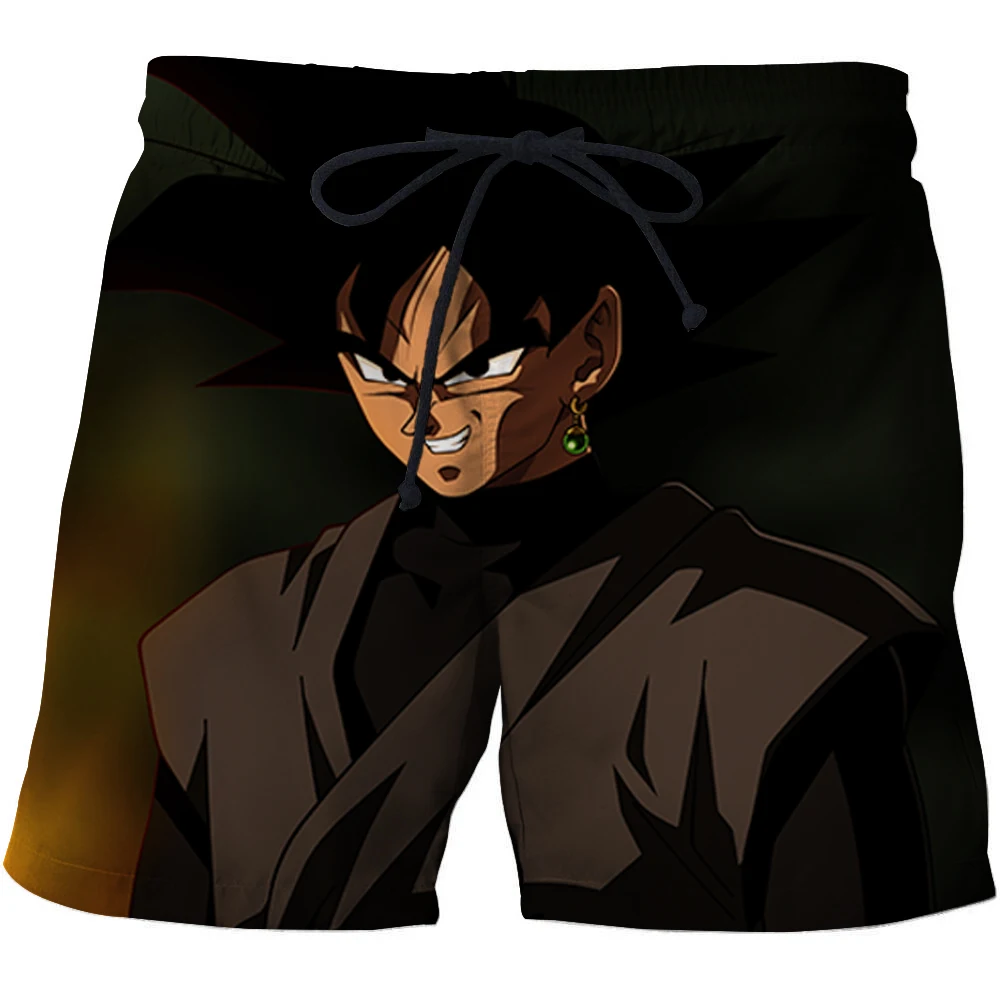 Супер Saiyan3D принт пляжные короткие Косплей Dragon Ball Z Goku мужские шорты штаны из