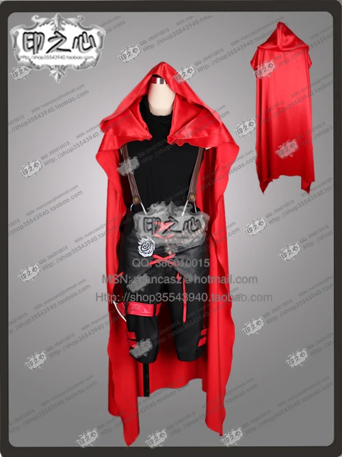 Бесплатная доставка RWBY Ruby Rose Genderbend мужской костюм для костюмированной вечеринки