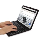 Чехол с беспроводной Bluetooth клавиатурой для Samsung Galaxy Note 10,1 дюйма N8000 N8010, чехол-подставка из искусственной кожи + ручка