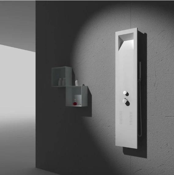 Твердая поверхность каменная душевая панель из искусственного камня