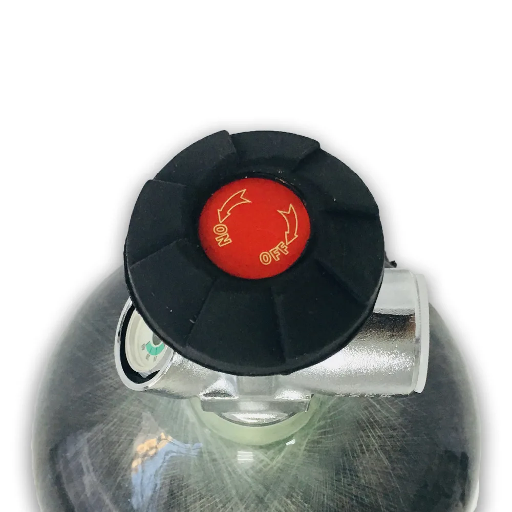 AC16831 модный 6.8л 300 бар 4500Psi мини-резервуар для дайвинга композитный баллон для дайвинга бак из углеродного волокна с клапаном прямая поставка