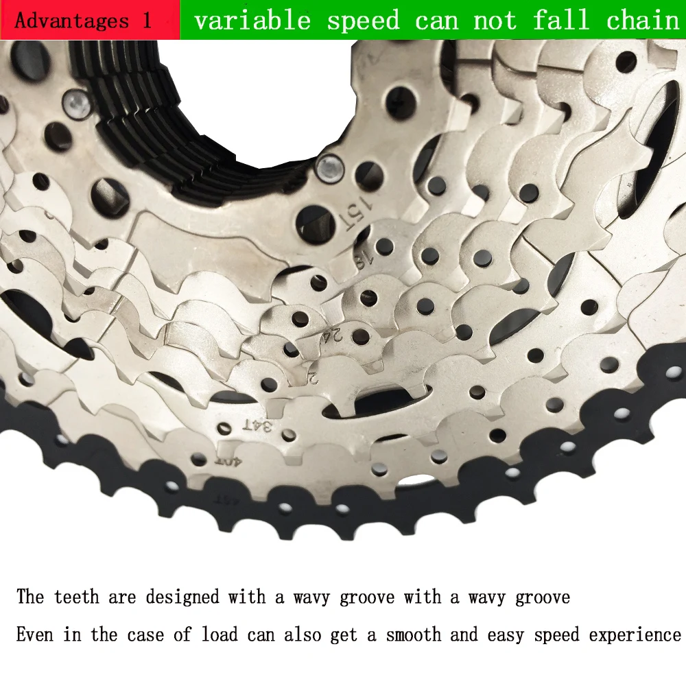 VXM маховик для велосипеда 11 46T 10 скоростей 10s широкий диапазон горного Кассетный
