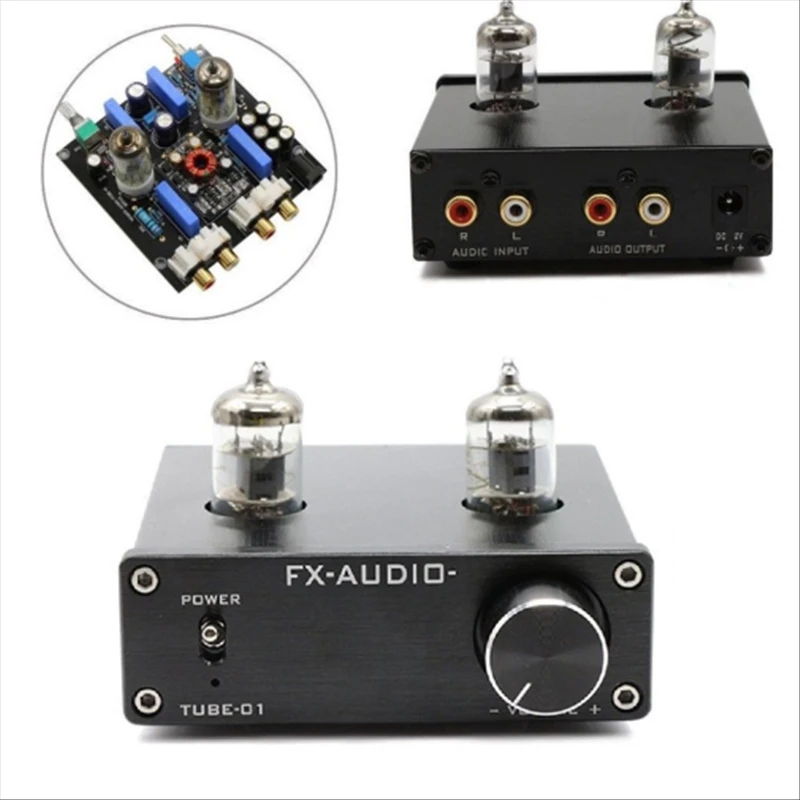 FX AUDIO трубки 01 желчи мини предусилителя ламповый усилитель 6J1 лихорадка