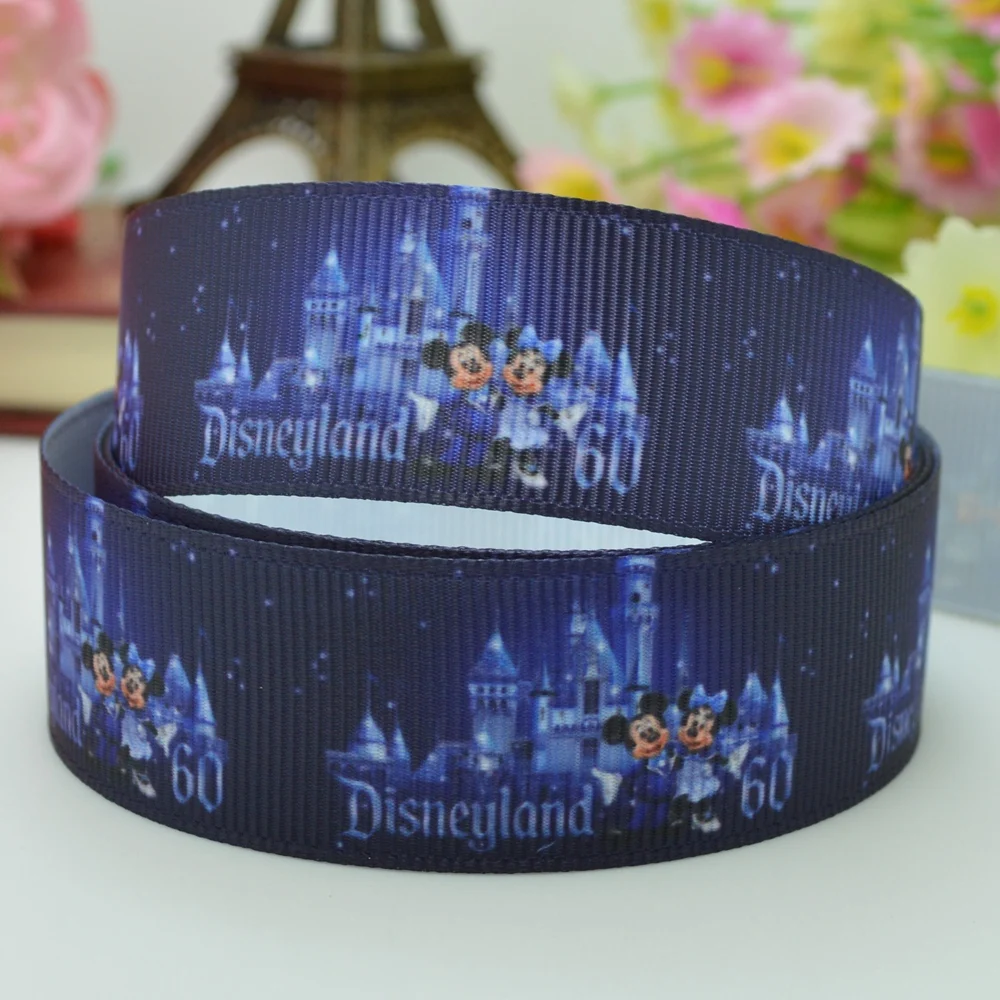 DUWES 7/8 &quot22 мм мультфильм алмазное торжество D 60 Напечатано grosgrain лента для волос