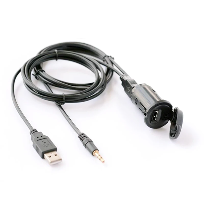 AUX USB and Socket 1 Biurlink автомобильный стерео прикуриватель Замена AUX USB кабель и интерфейс переключатель для peugeot Citroen RD9 RD43 RD45 - Название цвета: AUX USB and Socket 1