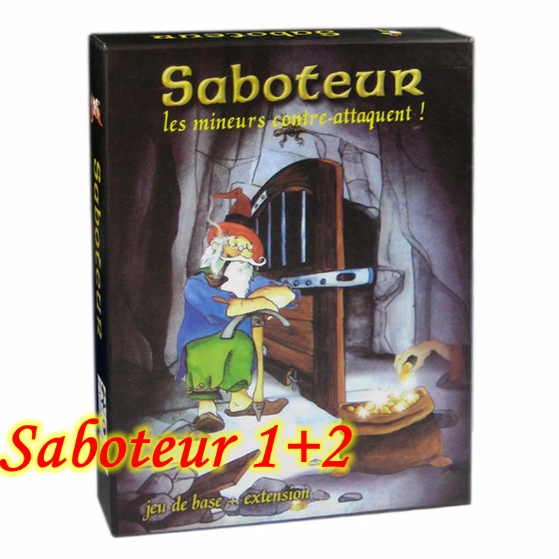 3 варианта Майнер Игра настольная игра Saboteur 1 2 3 Дуэль для 2 игроков карточная игра Семья вечерние вывеска indoor Board игра