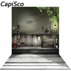 Каписко ночной дорожный светильник скамейка фото фон виниловая ткань заказной фон для студийной фотосъемки