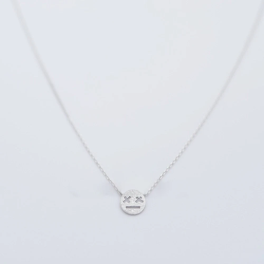 Модные ожерелья с подвеской в виде мультяшных выражений глаза X глазурованными