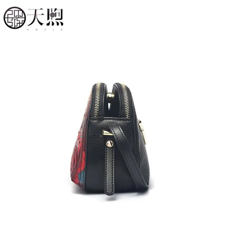 Сумка через плечо Pmsix из воловьей кожи для мам среднего возраста 2019|Сумки с