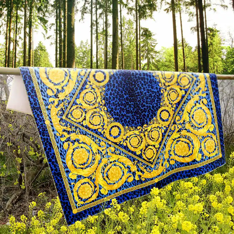 2019 Новое поступление черное одеяло с животным узором в европейском стиле