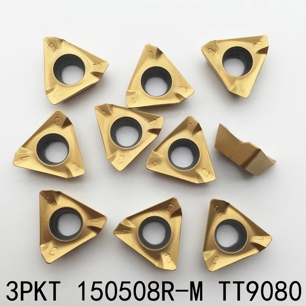 

10pcs 3PKT150508R-M TT9080 carbide inserts 3PKT 150508R-M TT9080 for stainless steel OR High-temp alloys
