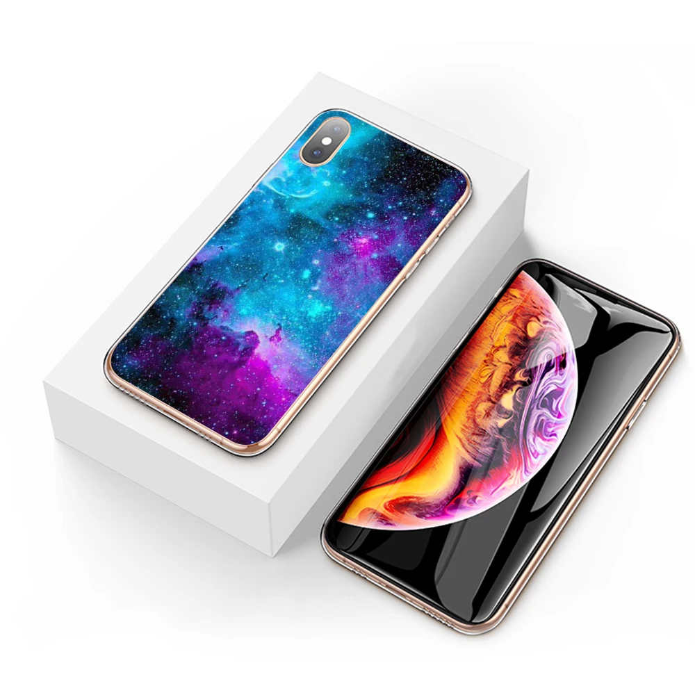 Твердый чехол для телефона Lavaza interstellar фиолетовый Космическая Звезда Huawei P30 Pro Lite