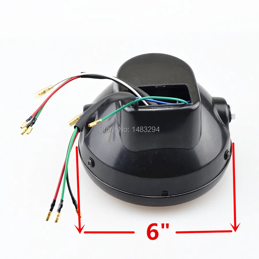 Янтарный светодиодный индикатор поворота 35 Вт H4 фара + Хромированные Кронштейны