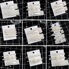 Заколки для волос женские металлические, с жемчугом, 5 шт.компл.